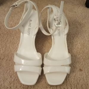 White wedge sandals by Blake Scott size 5 1/2 M